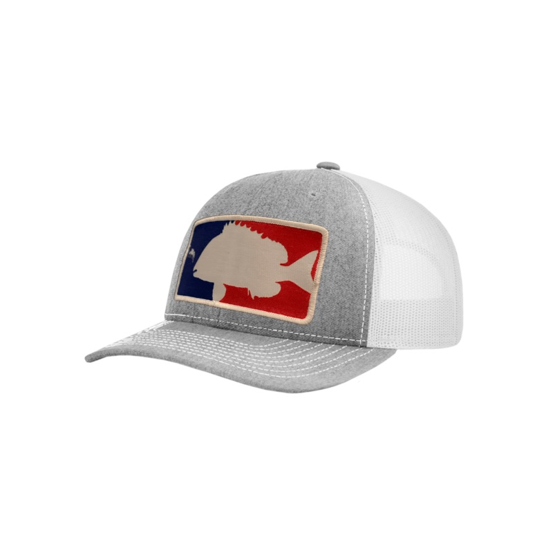Heather Grey / White Major League Sheepshead Trucker Hat | Sheepshead Nation Heather Grey / White