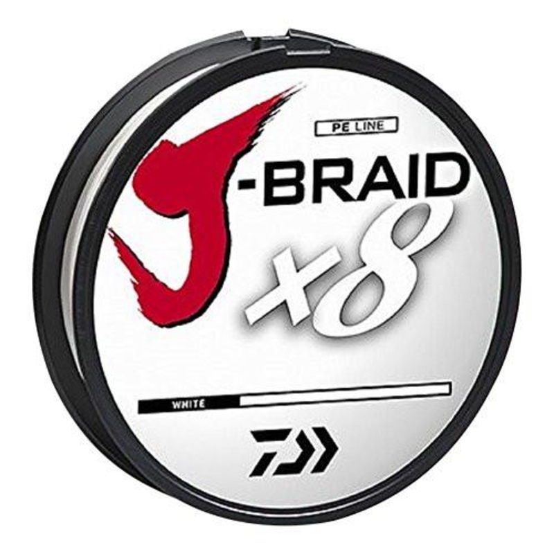 Daiwa J-Braid X8 Braided Line 330 Yards White 65 pound