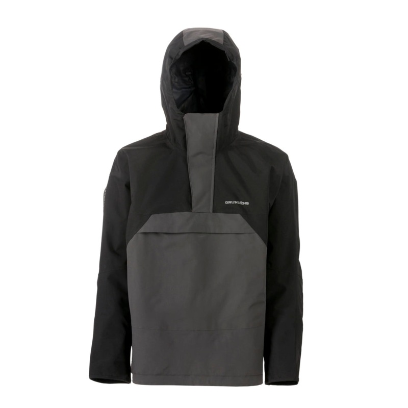 Grundens Full Share Anorak Pullover Black/Grey M
