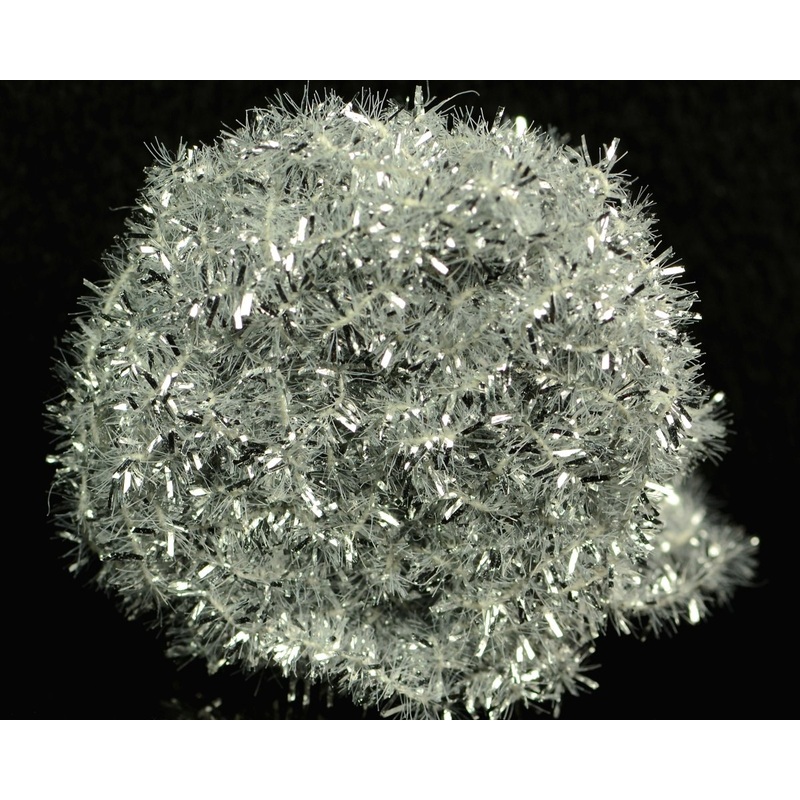 Hareline Solid Tinsel Chenille Black