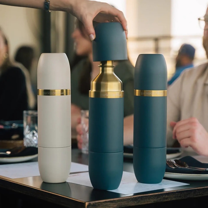 High Camp Flasks Parkside Flask – Sundown Edition Amalfi Blue