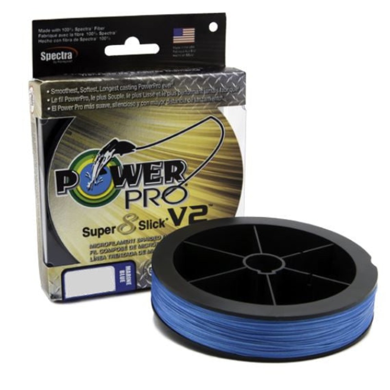 Power Pro Super8Slick V2 Blue Braided Line 8 pound 150 yards