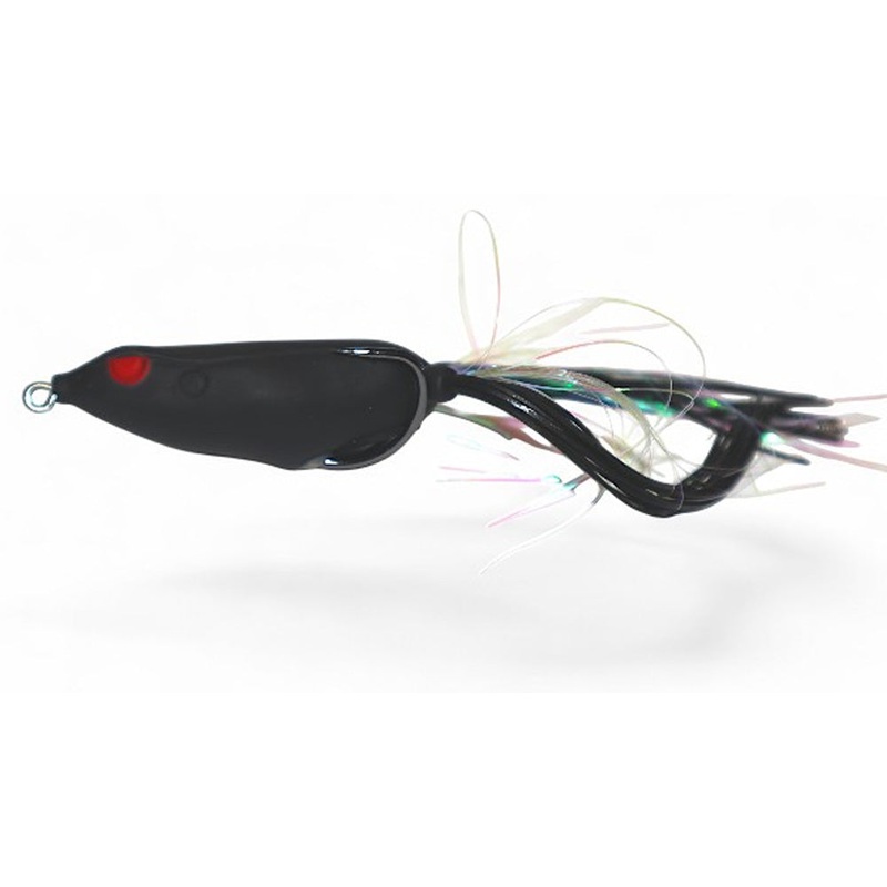 Gambler Topwater Walking Frog – 2.5 Inch Black 2.5 inch – 7/16 oz