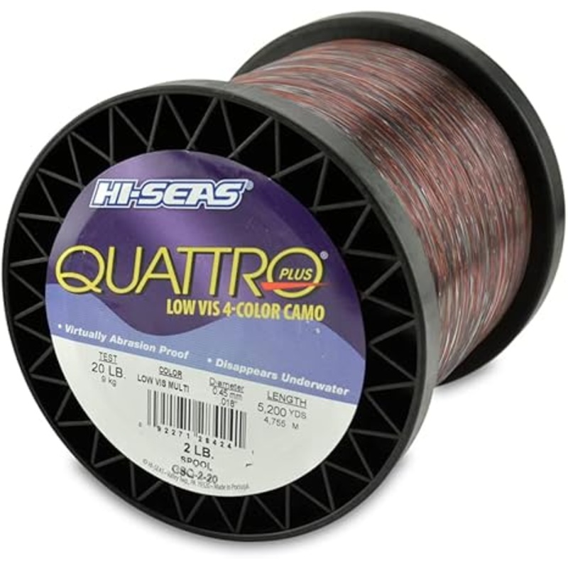Hi-Seas Quattro Monofilament Line 20lb 5200yd