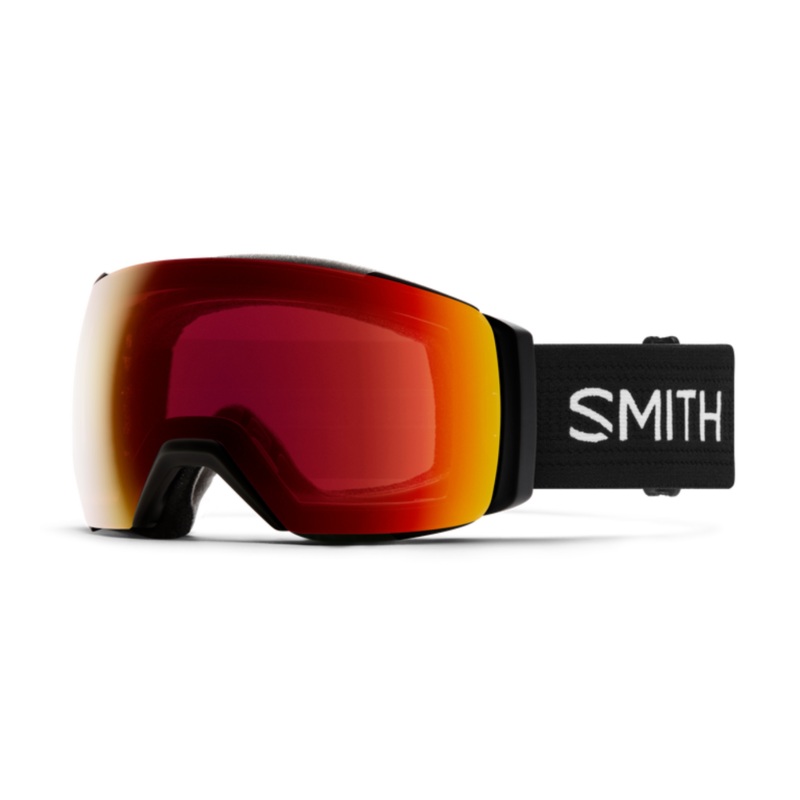 Smith Optics I/O MAG XL Goggles – Black + ChromaPop Sun Red Mirror Lens