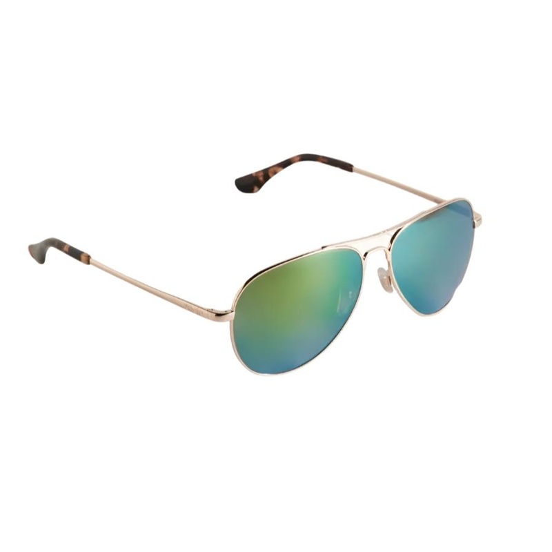 BAJIO SOLDADO SUNGLASSES ROSE GOLD BLUE POLYCARBONATE