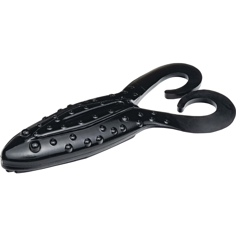 Strike King KVD Gurgle Toad 4 inch Soft Plastic Frog 5 pack Black