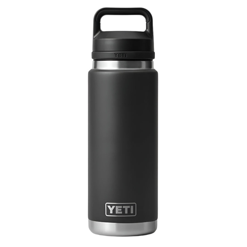 YETI RAMBLER 26 OZ WATER BOTTLE WITH CHUG CAP BLACK