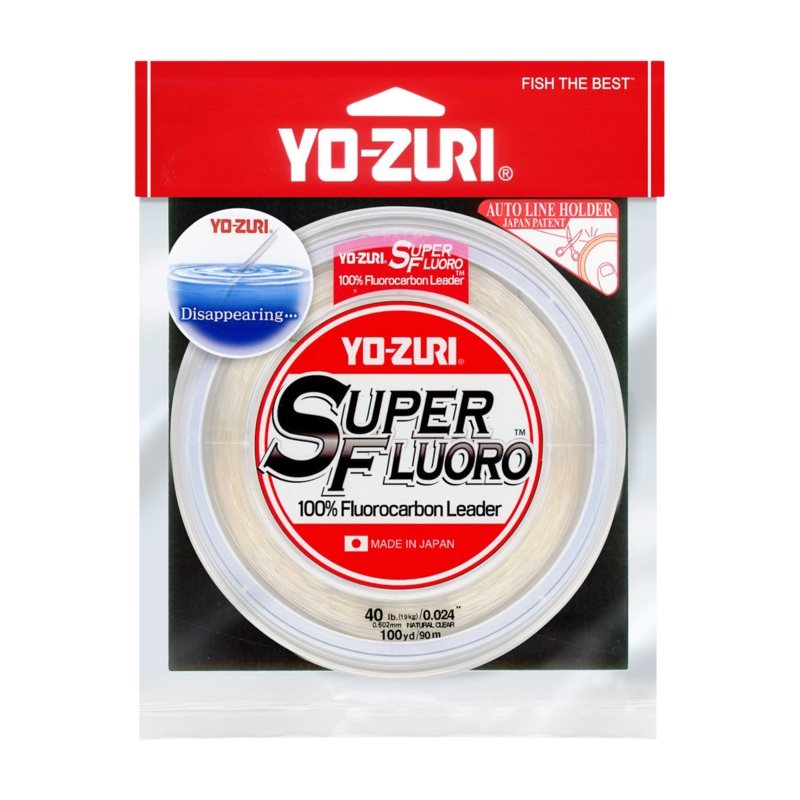 Yo-Zuri SuperFluoro Fluorocarbon Leader  Pro-Tested 100% Fluoro Leader 15 lb. 30 yd.