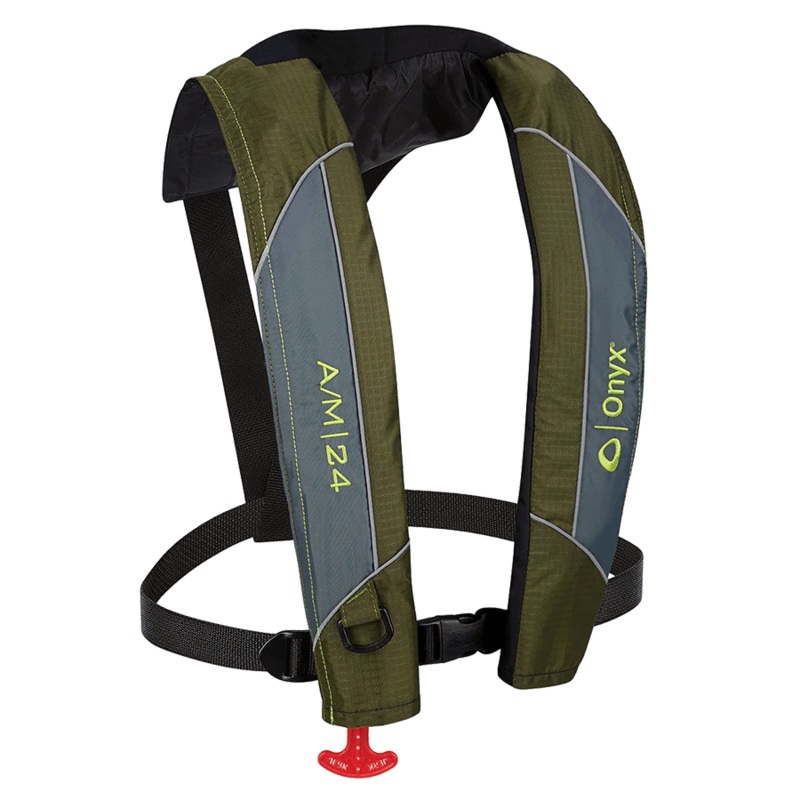 ONYX A/M-24 AUTO/MAN INFLATABLELIFE JACKET – GREEN