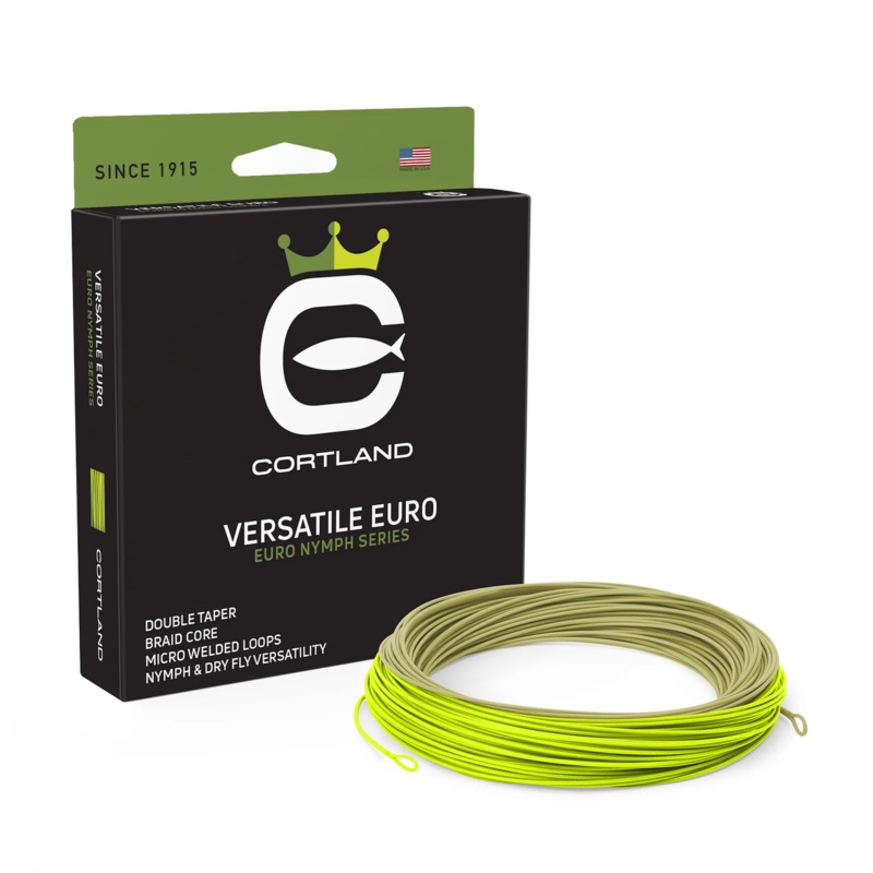 Cortland Versatile Euro Nymph .022 DT Sage Green/Chartreuse Fly Line