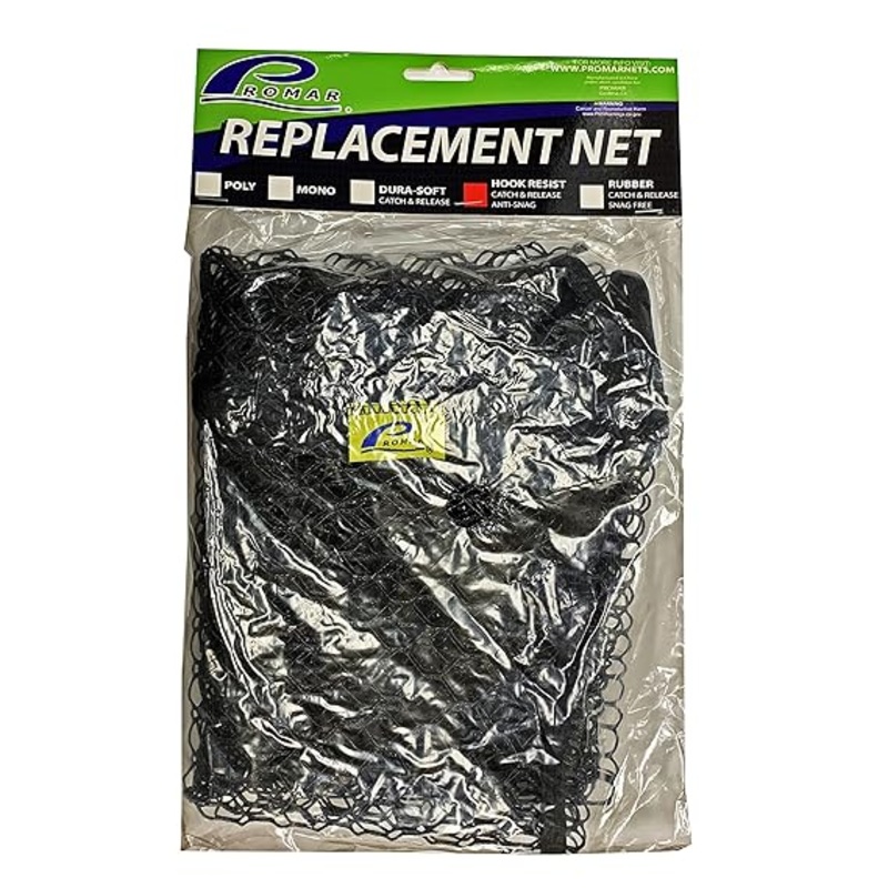 Promar RN-500BR Replacement Net – “HookResist” Black (37″40″ dia.)