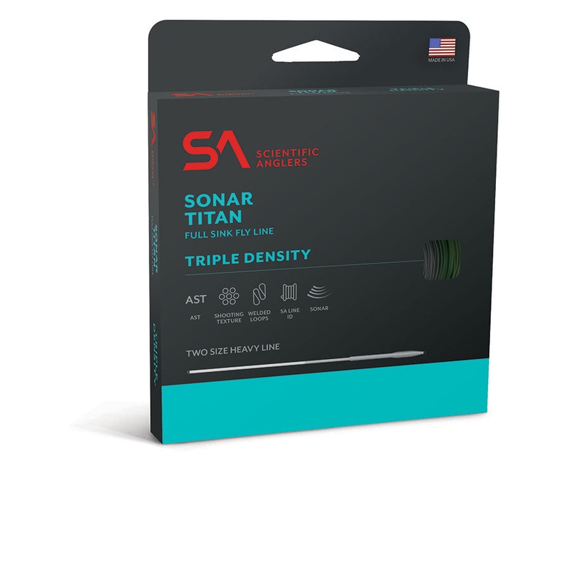 Scientific Anglers Sonar Titan 3D Int/Sink3/Sink 5 Fly Line Pale Green / Olive / Charcoal WF6S