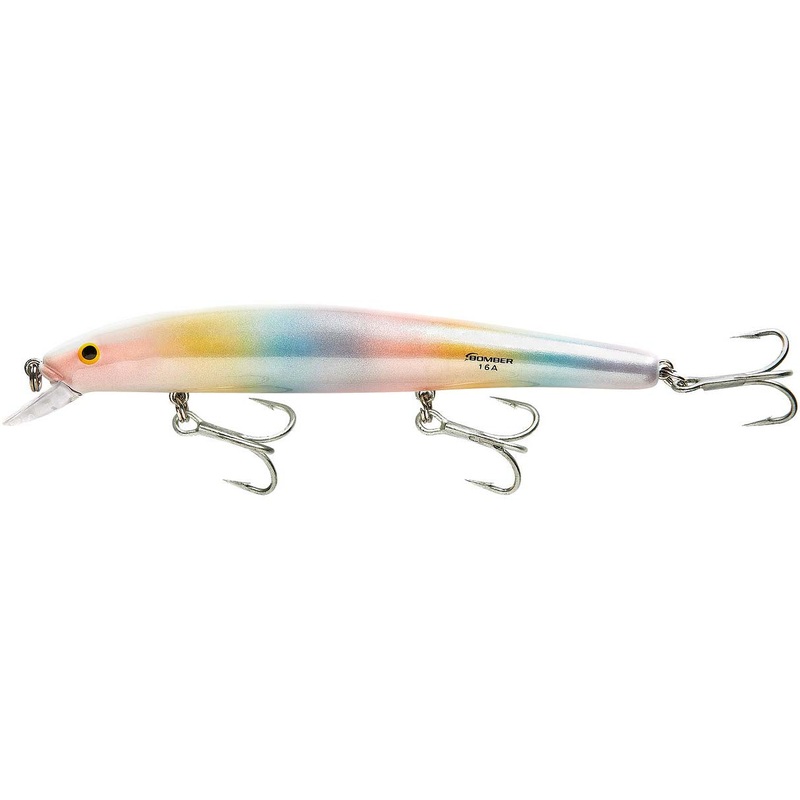 Bomber Saltwater Grade Heavy Duty Long A Trolling Minnow/Rip Bait Mother Of Pearl 6 inch – 7/8 oz