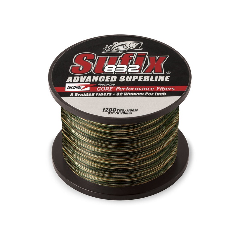 Sufix 660-310CA 832 Advanced Superline Braid 10lb 1200yd Camo