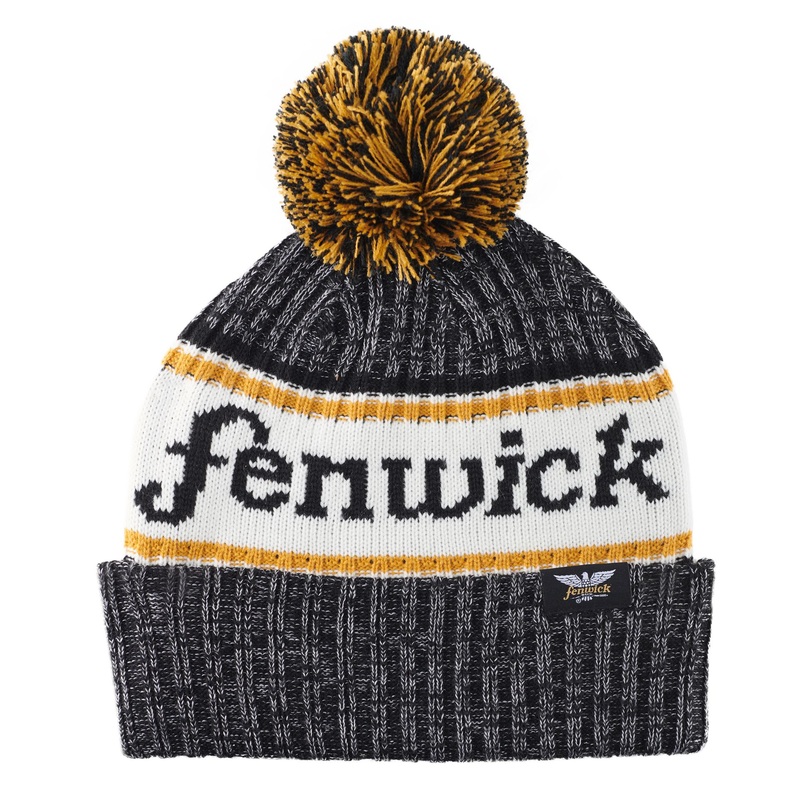 Fenwick Classic Rib Knit Beanie with Pom-Pom