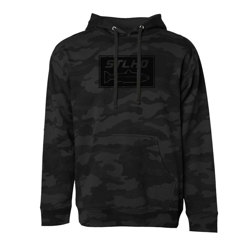 STLHD Men’s Black Water Black Camo Standard Hoodie SM