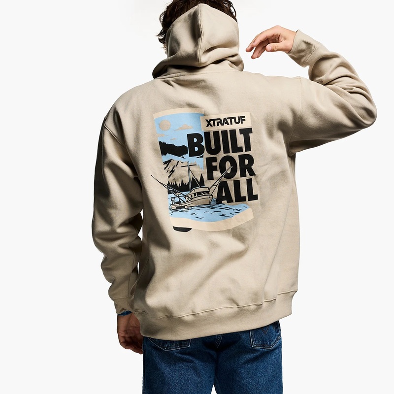 Xtratuf Men’s Built For All Hoodie Abbey Stone Abbey Stone M