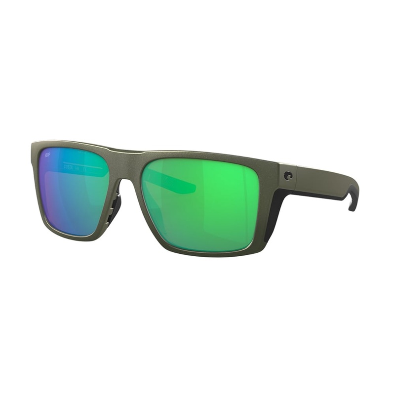 Costa Del Mar Lido Matte Olive Glass Green Mirror Polarized