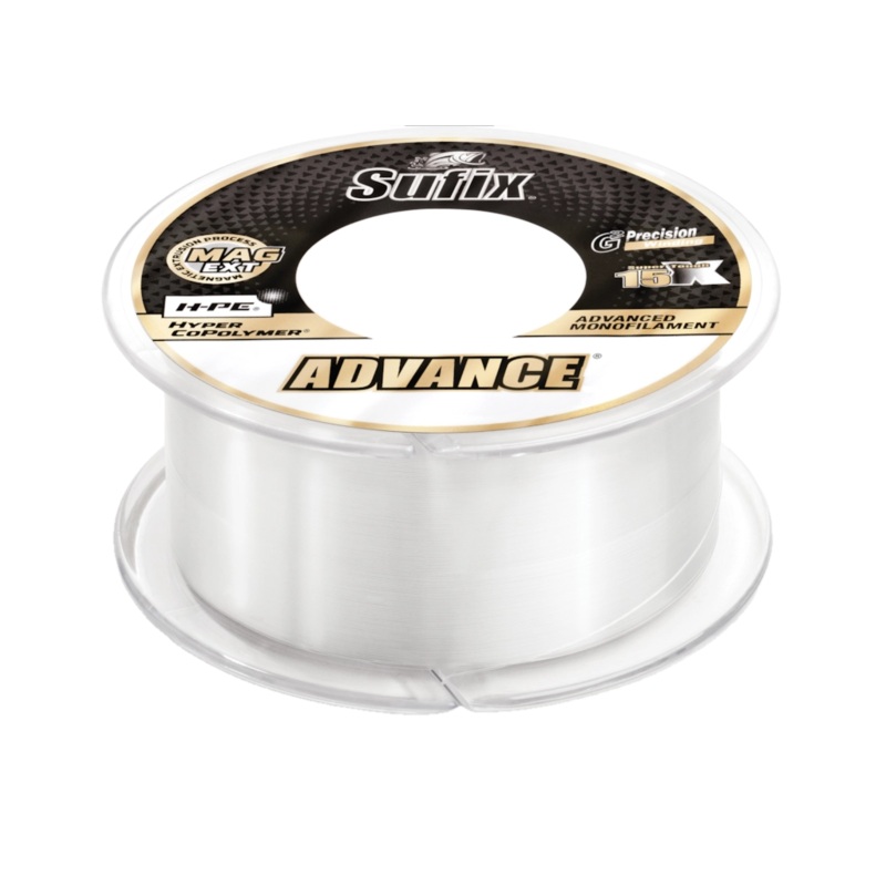 Sufix Advance Monofiliment Fishing Line, 10lb Test, 330 Yd Spool