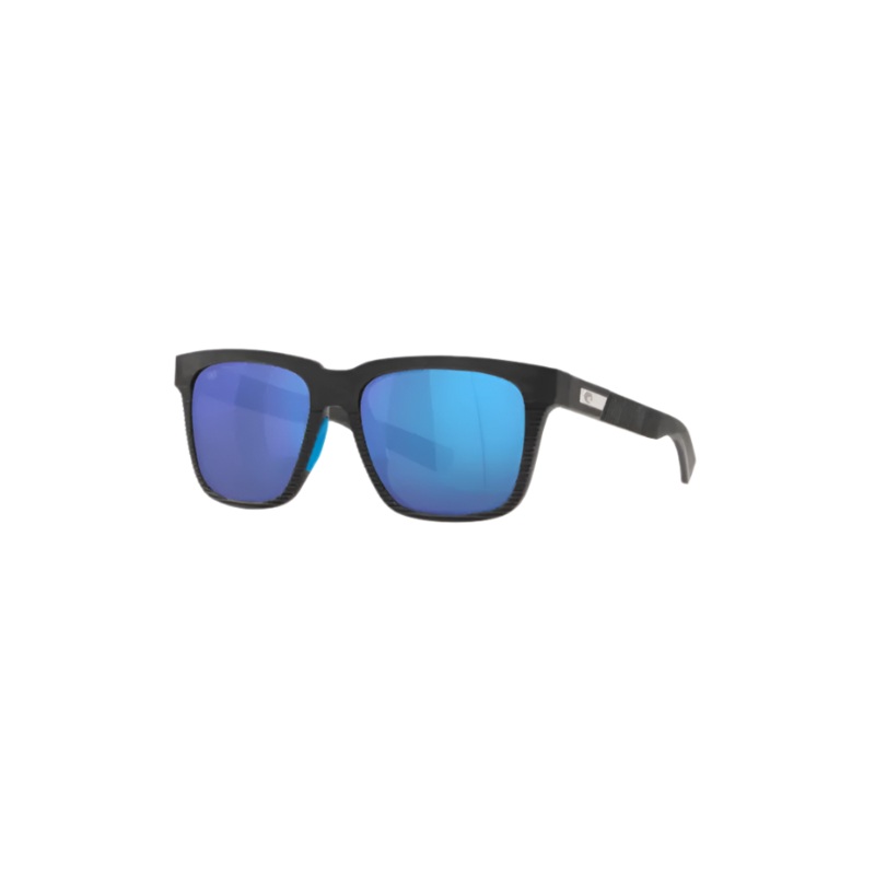 COSTA PESCADOR POLARIZED SUNGLASSES NET GRAY WITH BLUE RUBBER BLUE MIRROR GLASS (580G)