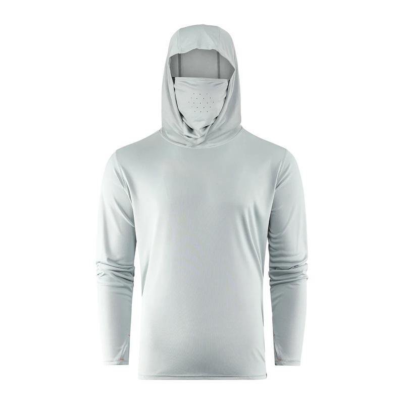 Grundens Tough Sun Masked Hoodie “Iceburg” Medium