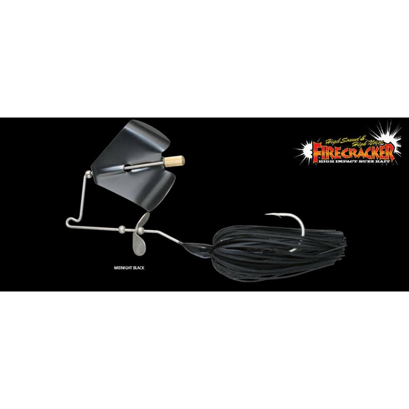 JACKALL FIRECRACKER BUZZ BAIT Midnight Black 1/2oz