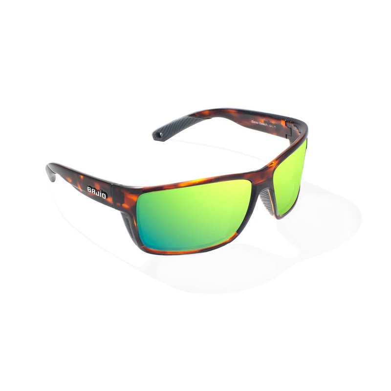 Bajio – Bales Beach – Sunglasses – Brown Tortoise/Green Mirror/Glass Green Mirror Brown Tortoise Gloss Glass/Large