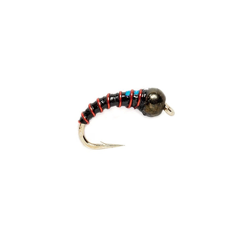Fulling Mill – BLACK MIRAGE ZEBRA MIDGE #16