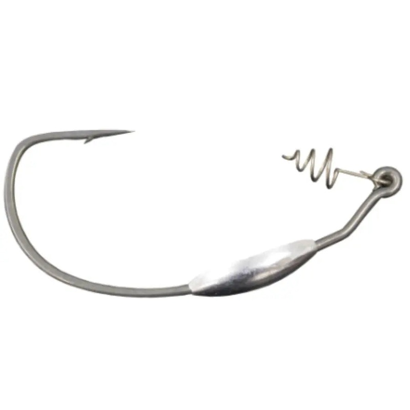 HAYABUSA WRM958 WIDE GAP SCREW LOCK WEIGHTED HOOK 3 PACK 3/0 (1/8oz) 3pk