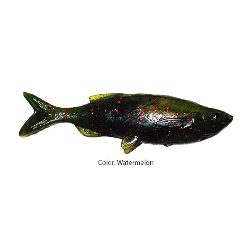 HUDDLESTON DELUXE GRASS MINNOW Watermelon Red/Black Flake