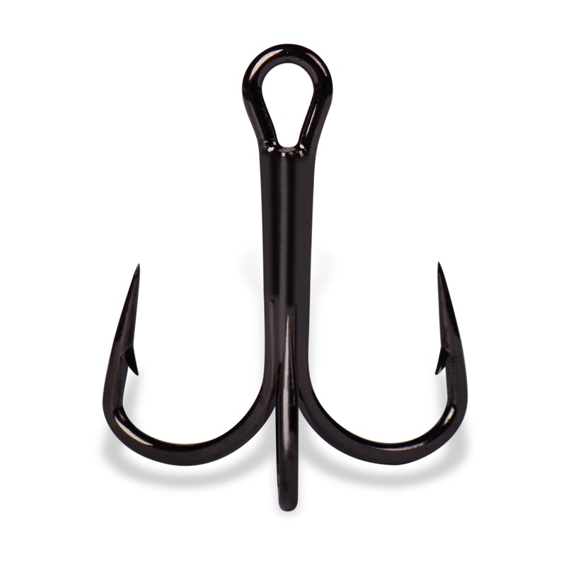 Mustad TR58 Black Nickel KVD Elite Round Bend Treble 6 6 pack