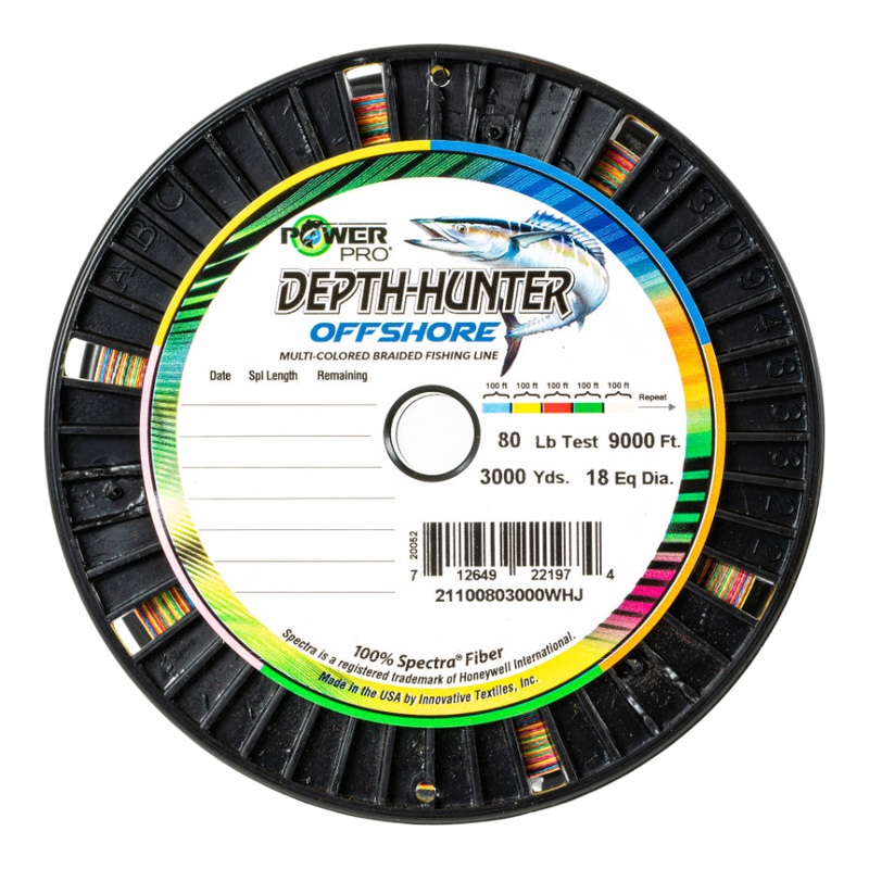 POWER PRO DEPTH HUNTER OFFSHORE BRAID 1000 YARDS 80LB
