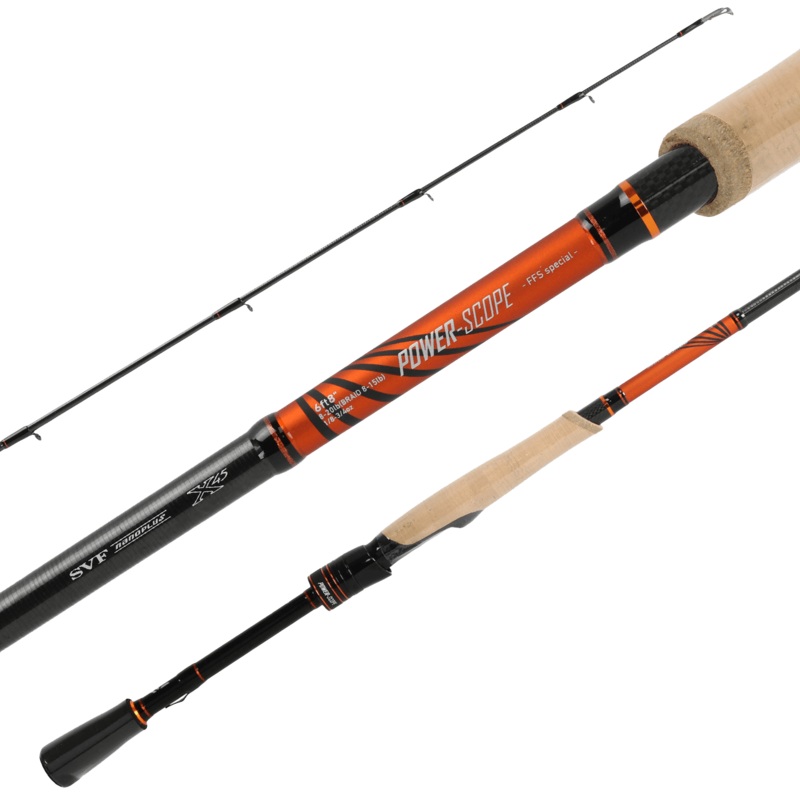 POWER-SCOPE SPINNING ROD – 6′ UL RS FFS