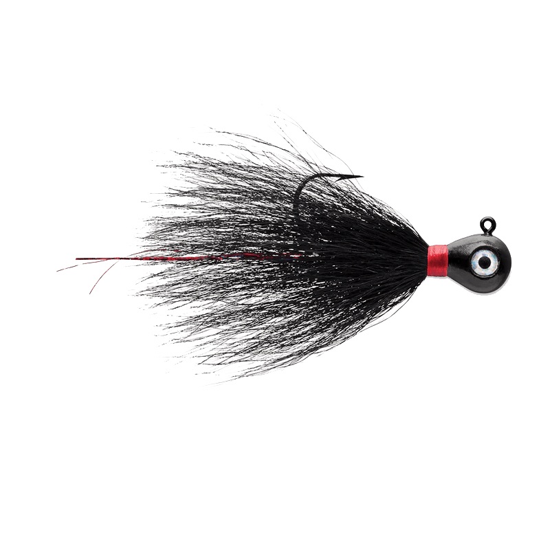 BUCKTAIL JIG 2PK – 1/2 OZ 1/2OZ BLACK