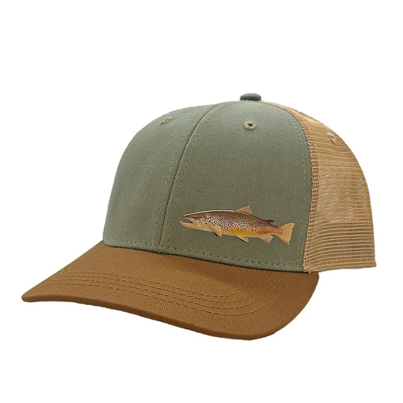Rep Your Water – Tailout Series Hat: Brown Brown/Green/Tan