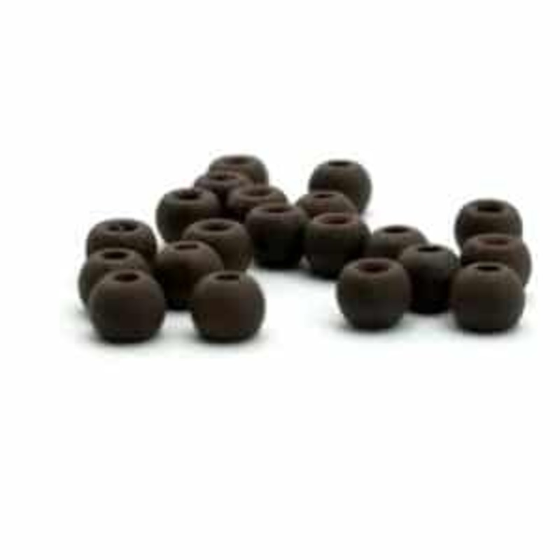 Firehole Stones Round Tungsten Beads 36 Piece Package – Mounds Dark Brown 5/64″ (2.0 mm)