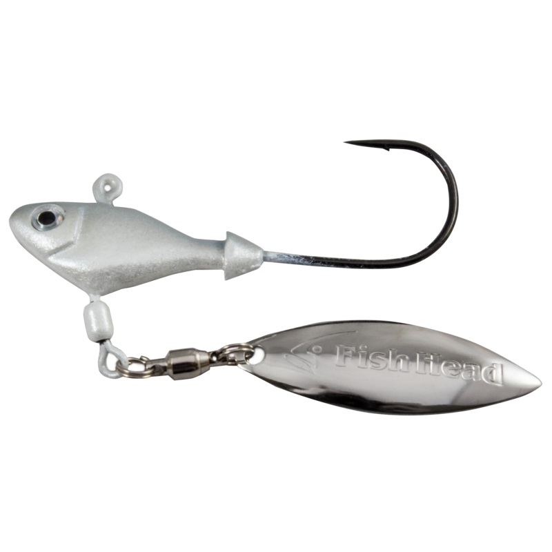 Fish Head Spin Underspin Jig Albino 1/8 oz – 1/0