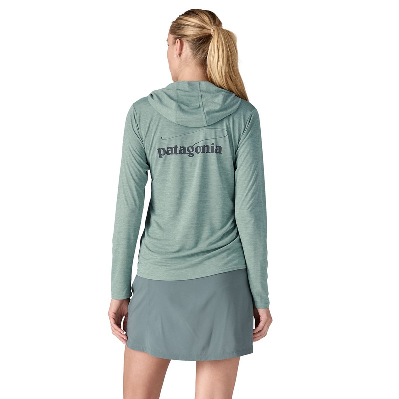 Patagonia W’s Capilene Cool Daily Graphic Hoody – DQ Agave Iggy Blue / AGIB XS