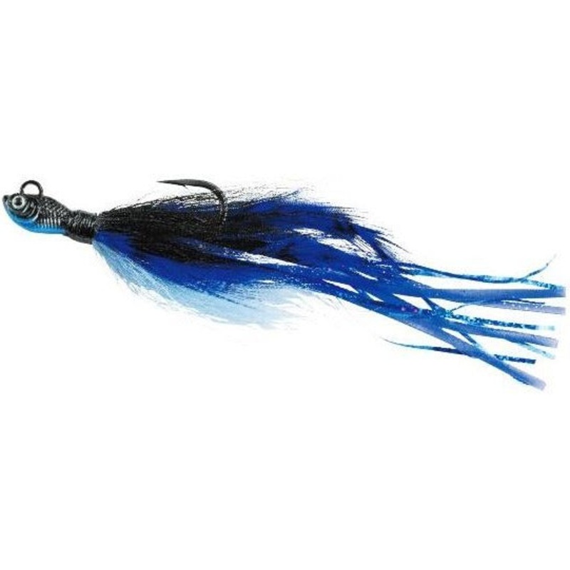 SPRO Power Bucktail Custom Hair Jig w/ O’Shaughnessy Hook Chatreuse/Black 1 oz