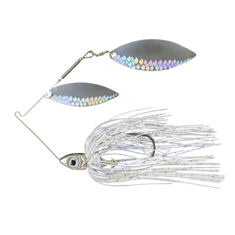 Buckeye Lures Select Spinnerbait – 1/2 oz Blue Glimmer 1/2 oz