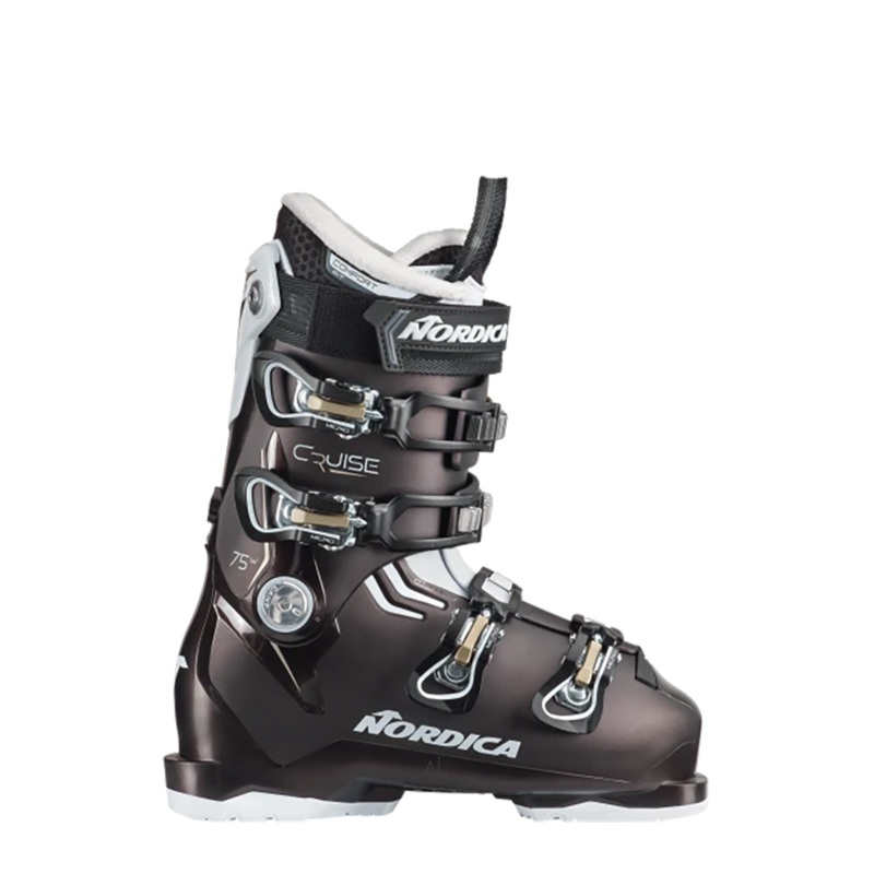 NORDICA WOMEN’S CRUISE 75 SKI BOOTS 2025 PRL BLK/WHT/GLD 23.5