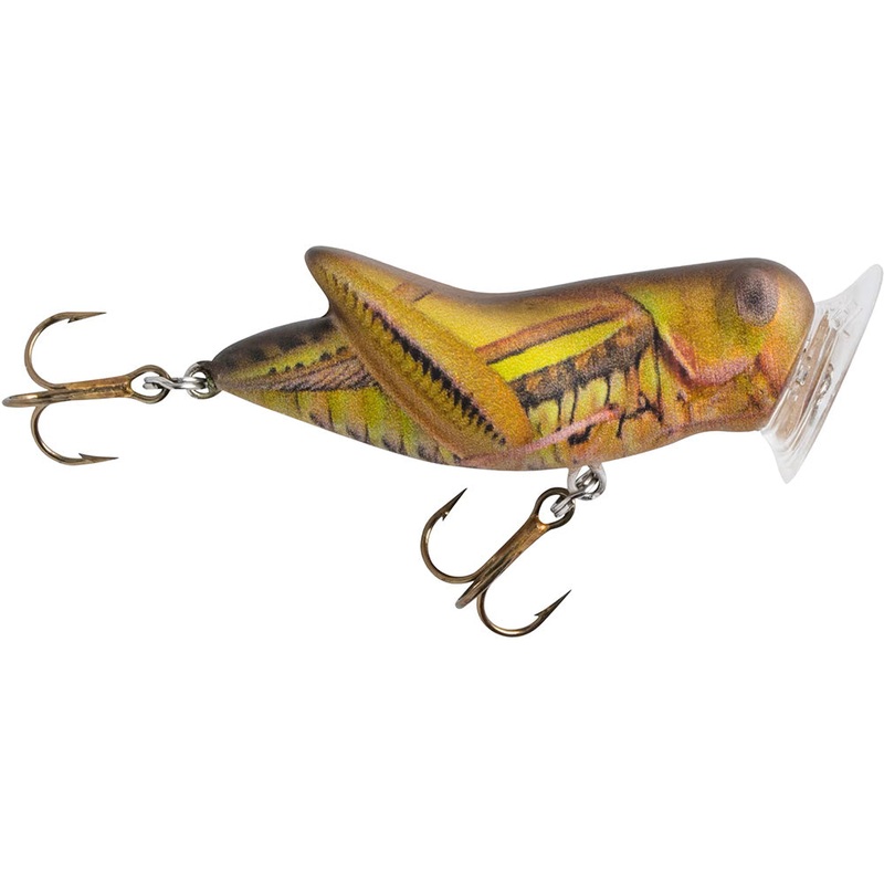 Rebel Crickhopper Popper Topwater Popper – 1.75 Inch Army Cricket 1.75 inch – 3/16 oz