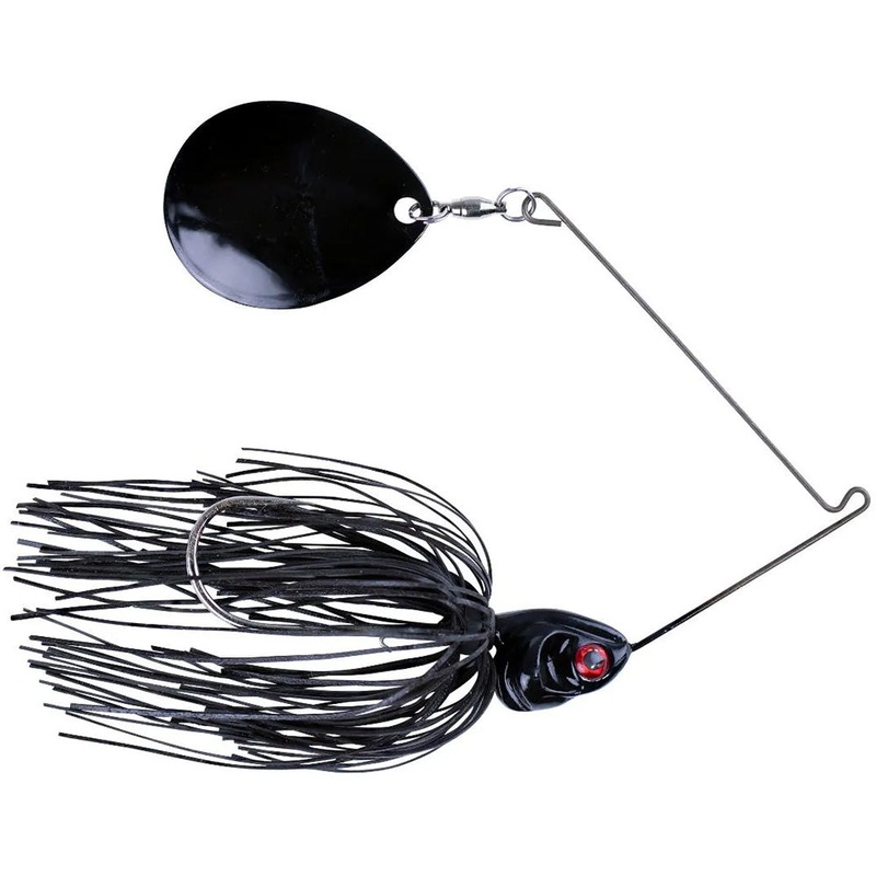 Booyah Covert Series Night Time Single Colorado Spinnerbait – 1/2 oz 1/2 oz Black – Black Blade