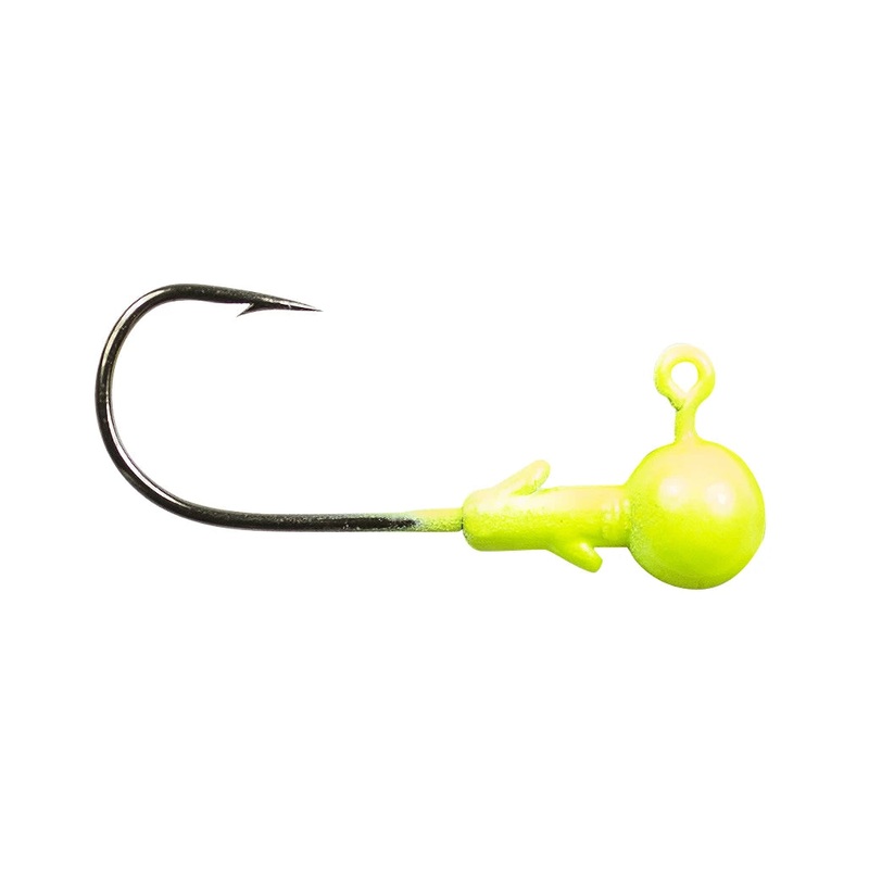Lunkerhunt Panfish/Live Bait Ball Head Jig 6 pack Metallic Pink 1/8 oz – 1