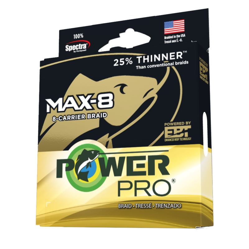 PowerPro Max-8 Braided Line 4-Color 65 lb / 333 yd