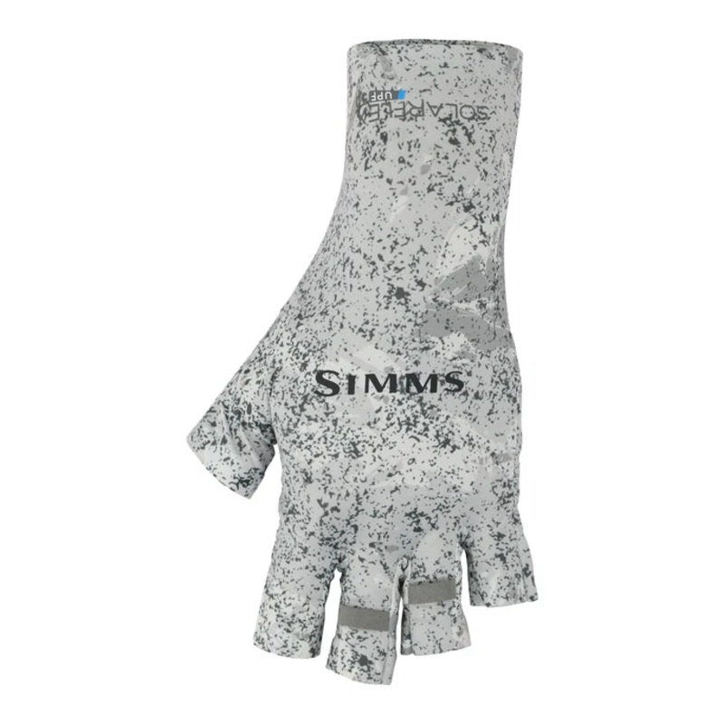 Simms – SolarFlex Half-Finger SunGlove Back Eddy White S