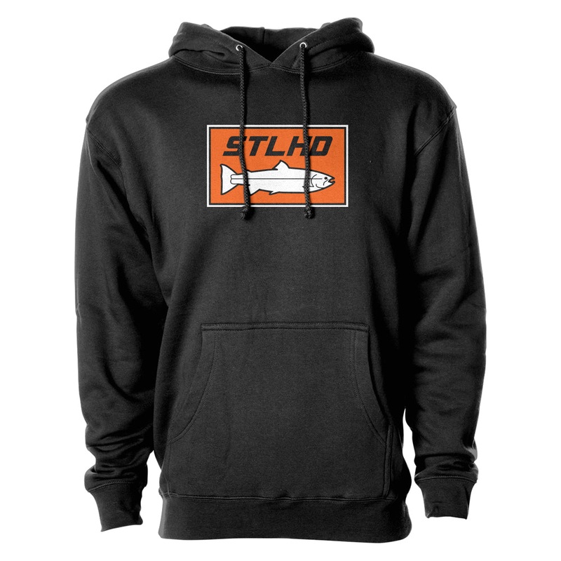STLHD Men’s Standard Logo Black Premium Hoodie SM