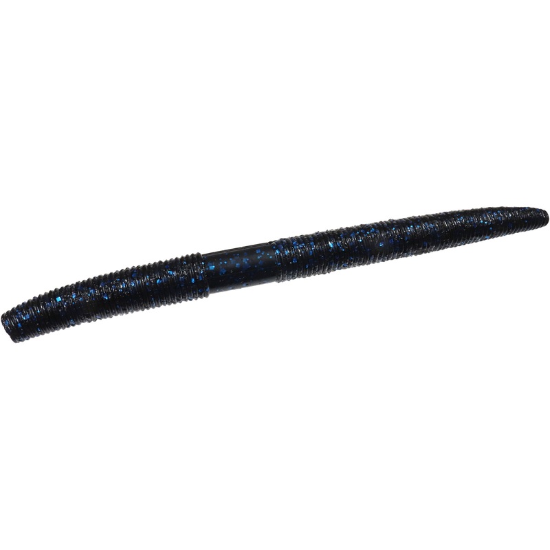 Zoom Slinky Stick Worm – 5 Inch Black Blue 5 inch – 8 pack