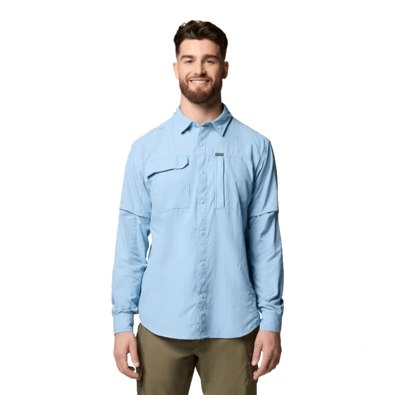 COLUMBIA SKIEN VALLEY LONG SLEEVE SHIRT – RIPPLE BLUE RIPPLE BLUE MD